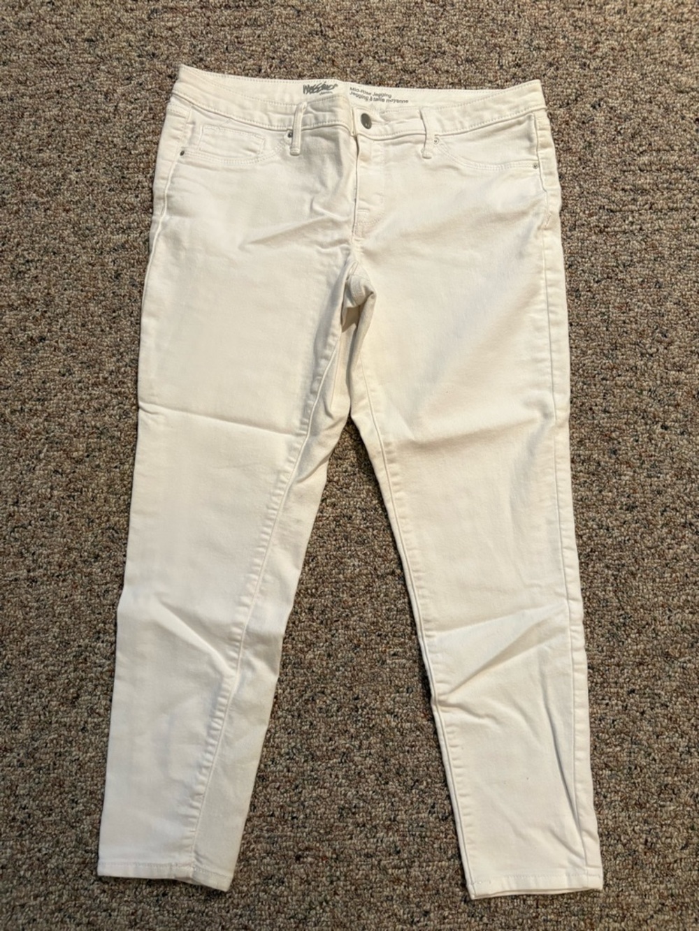 White Women’s Mid Rise Jegging